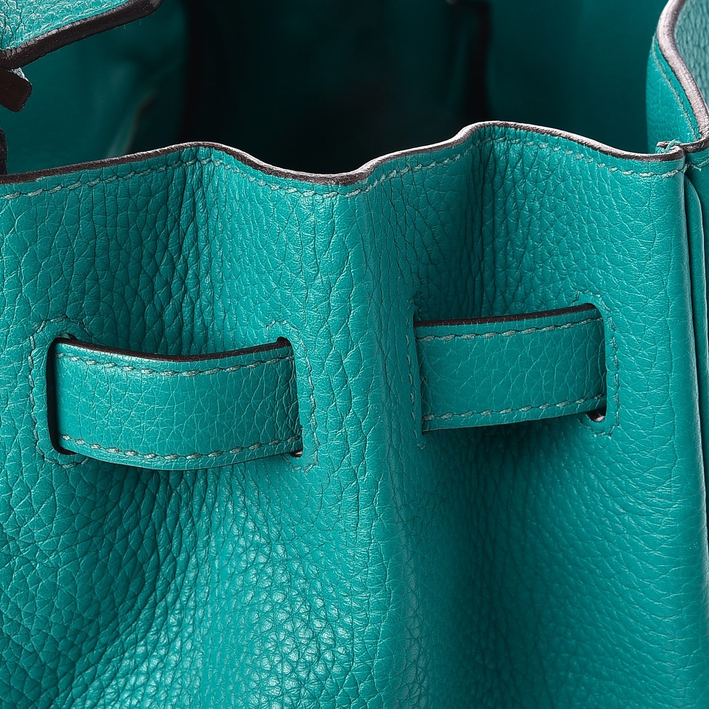Taurillon Clemence Birkin 35 Bleu Paon