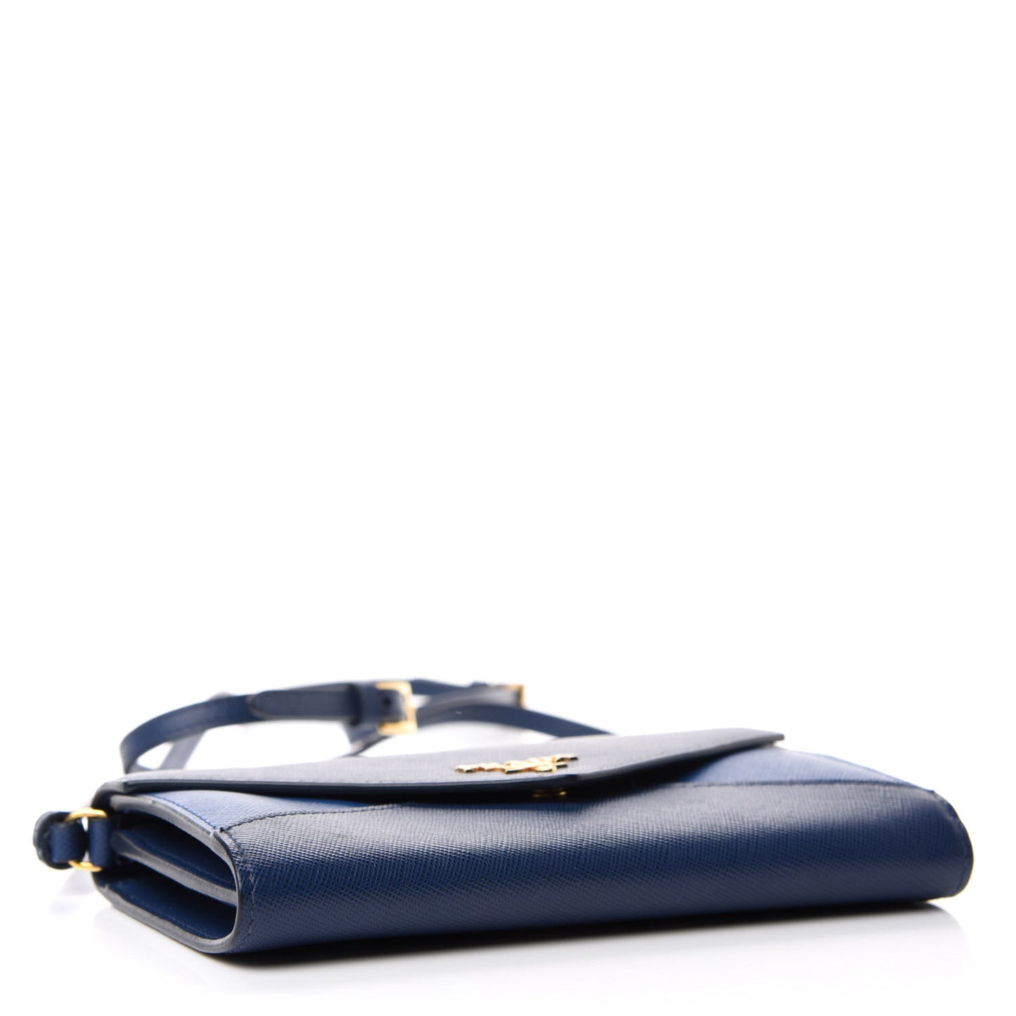 Saffiano Envelope Crossbody Wallet Bluette Azzurro