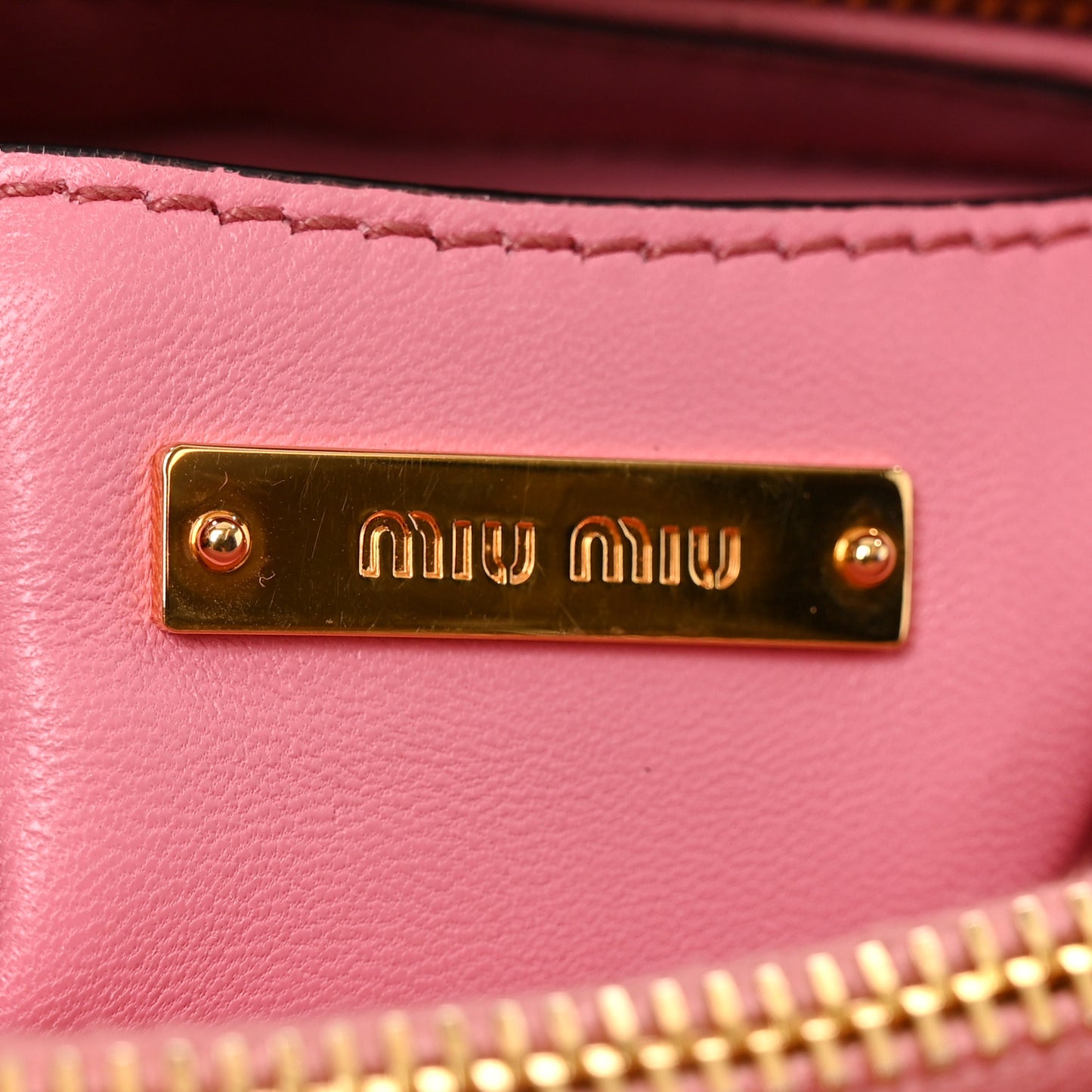 Nappa Padded Top Handle Bag Geranio