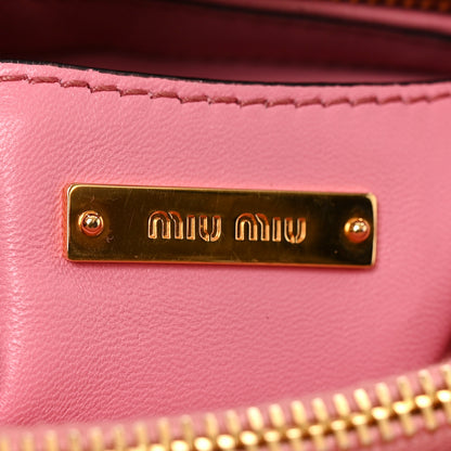 Miu Miu Nappa Padded Top Handle Bag Geranio 6 of 9