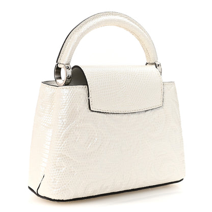 Louis Vuitton Lizard Baroque Embossed Capucines Mini Ivory Sparkle 3 of 10