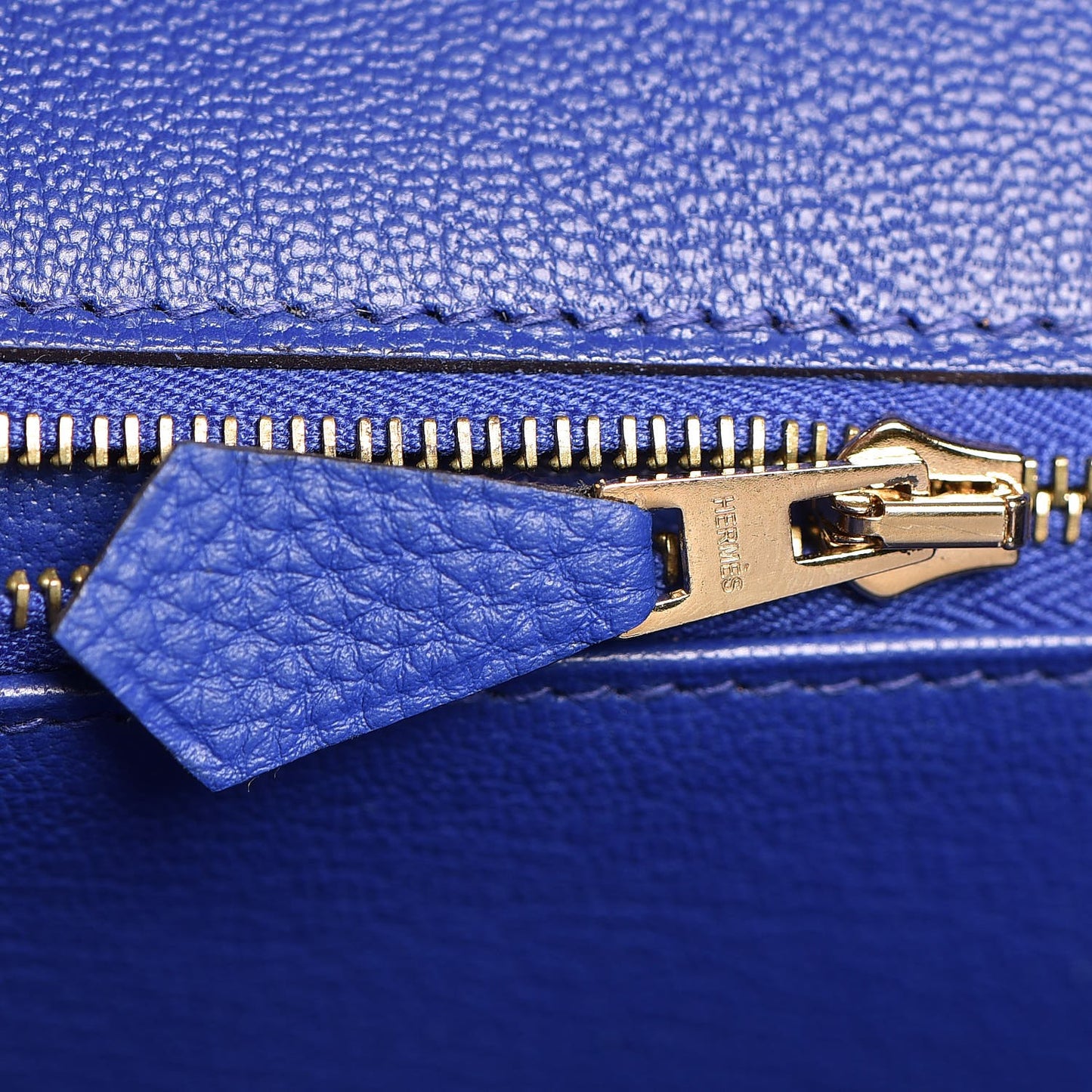 Togo Birkin 35 Bleu Electrique