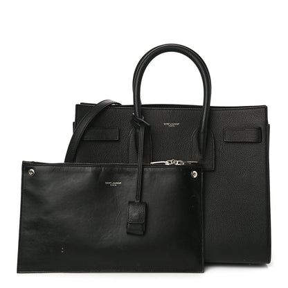 Saint Laurent Grained Calfskin Small Sac De Jour Black 2 of 14