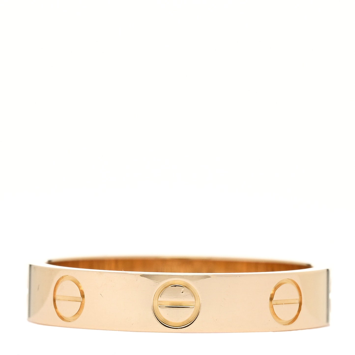 18K Yellow Gold 3.5mm LOVE Wedding Band Ring 53 6.5