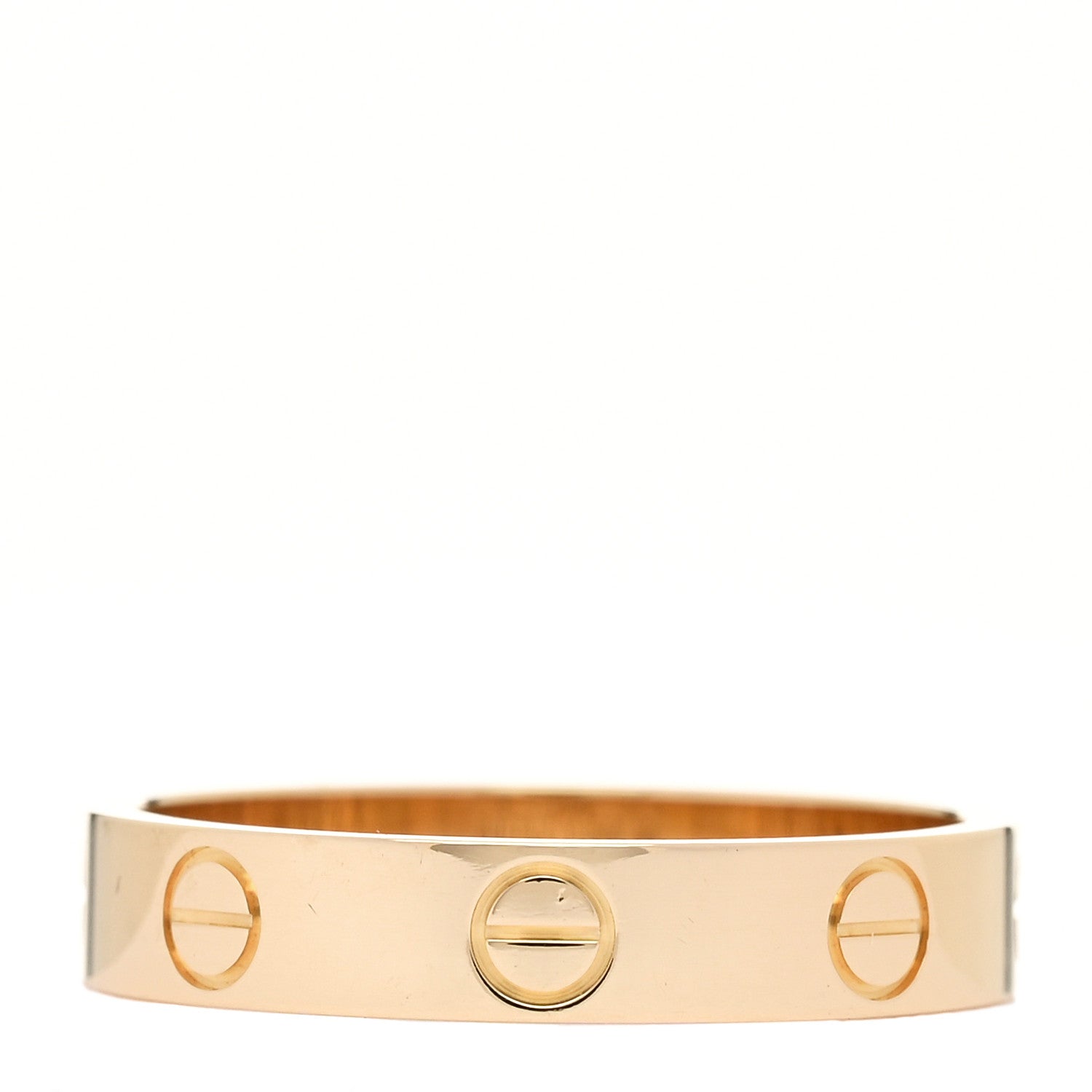Cartier 18K Yellow Gold 3.5mm LOVE Wedding Band Ring 53 6.5 3 of 4