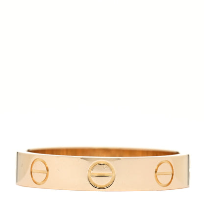 Cartier 18K Yellow Gold 3.5mm LOVE Wedding Band Ring 53 6.5 3 of 4