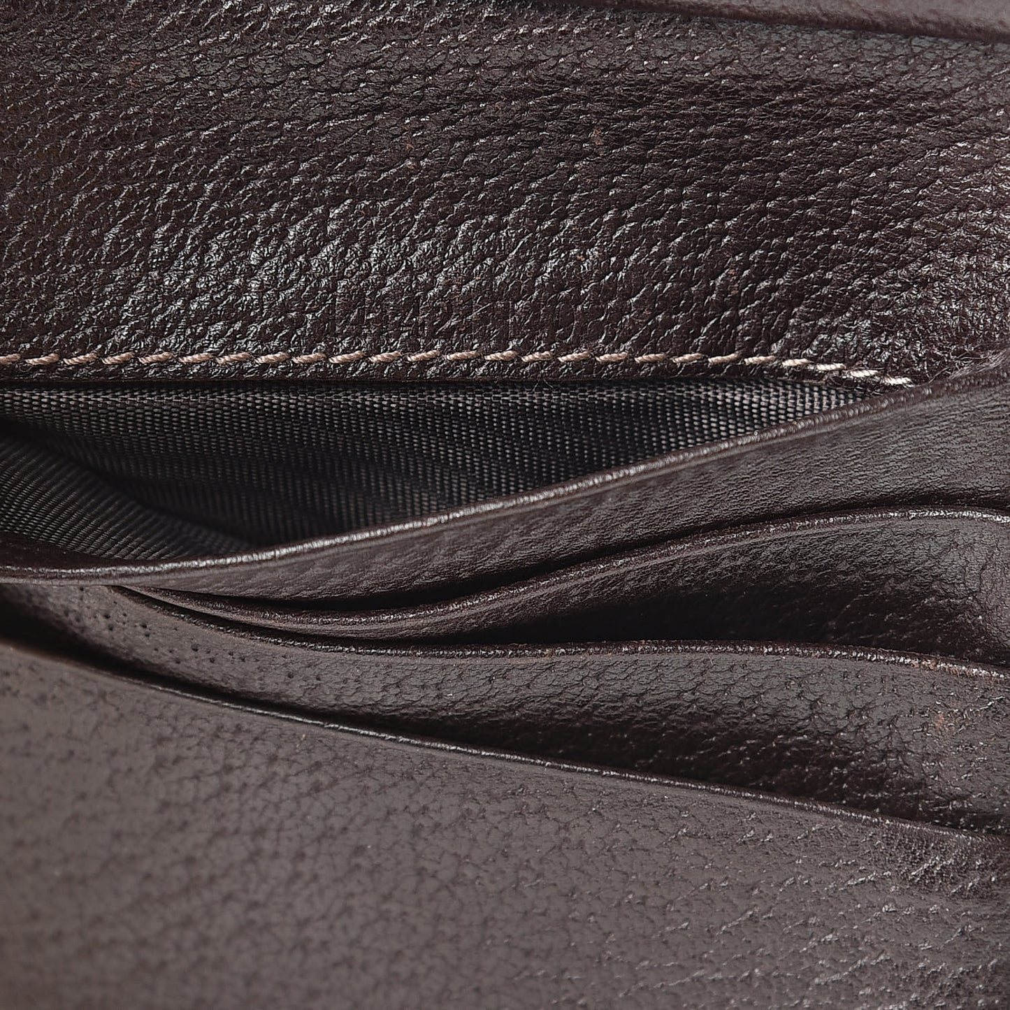 Monogram D Ring Compact Wallet Dark Brown