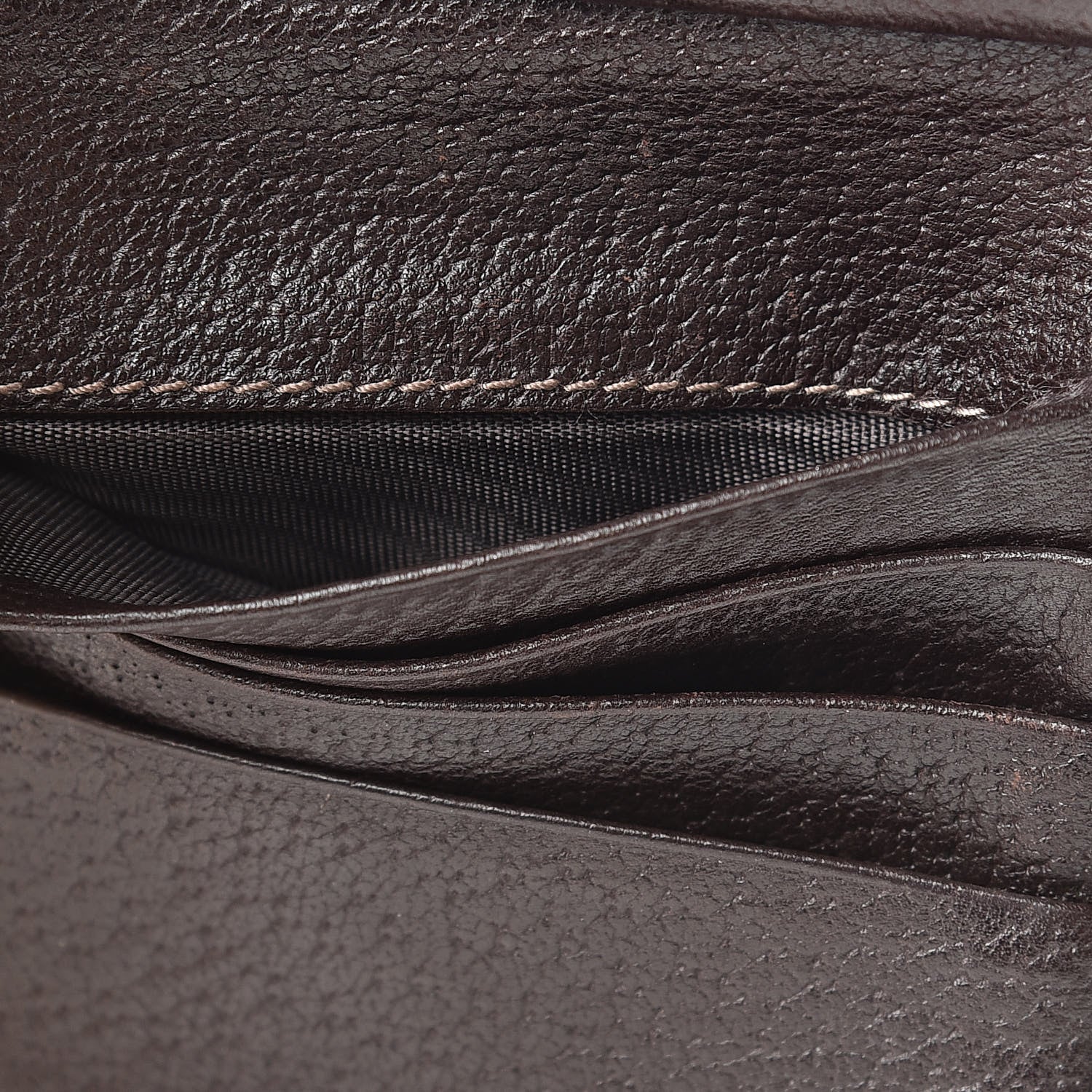 Gucci Monogram D Ring Compact Wallet Dark Brown 7 of 14