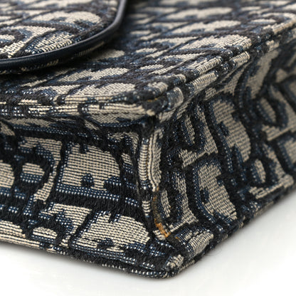 Christian Dior Oblique Saddle Chain Pouch Blue 10 of 16