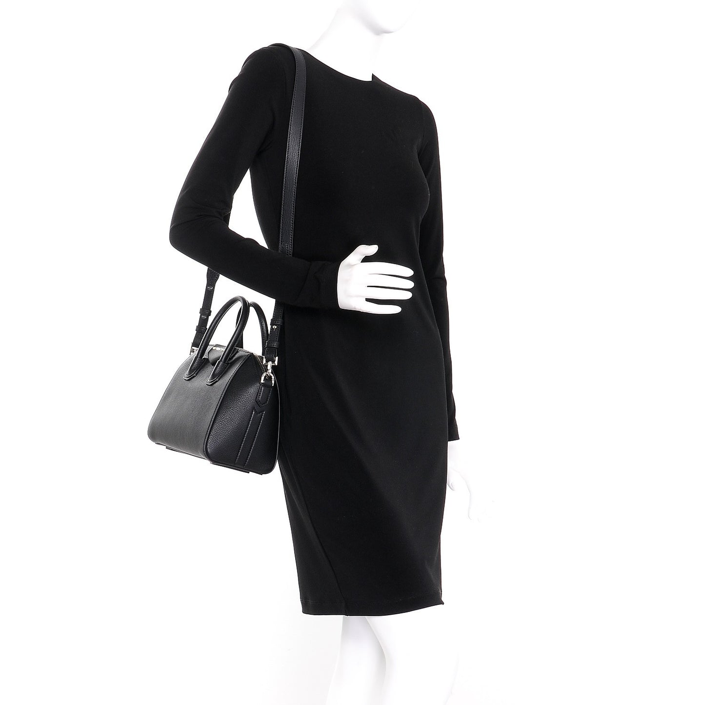Sugar Goatskin Mini Antigona Black