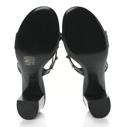 Hermes Nappa Ajaccio Sandals 37.5 Black 5 of 8