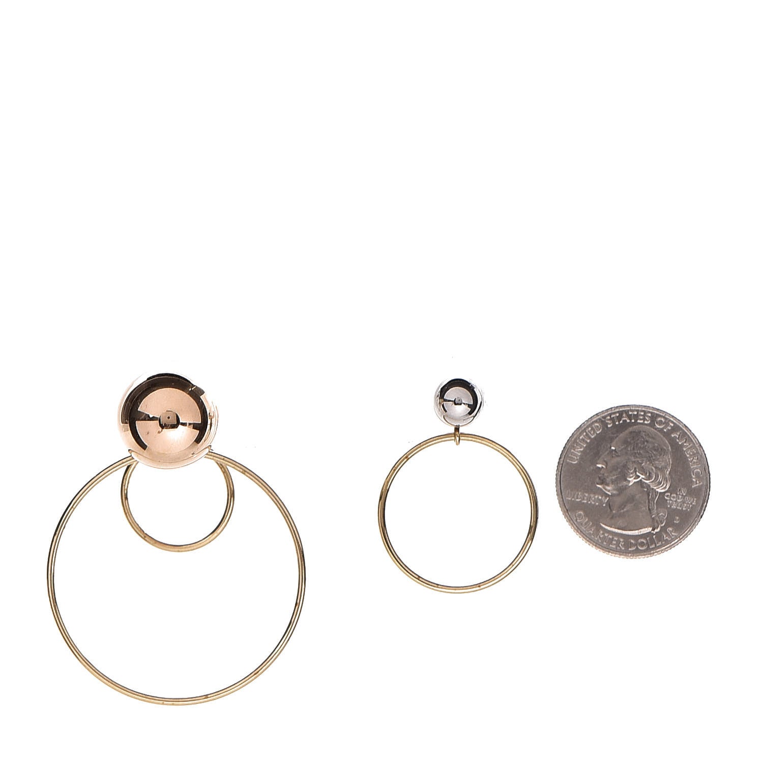 Christian Dior Pearl Mise En Dior Tribal Hoop Earrings 2 of 4