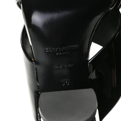 Saint Laurent Patent LouLou Mules 36 Black 10 of 11