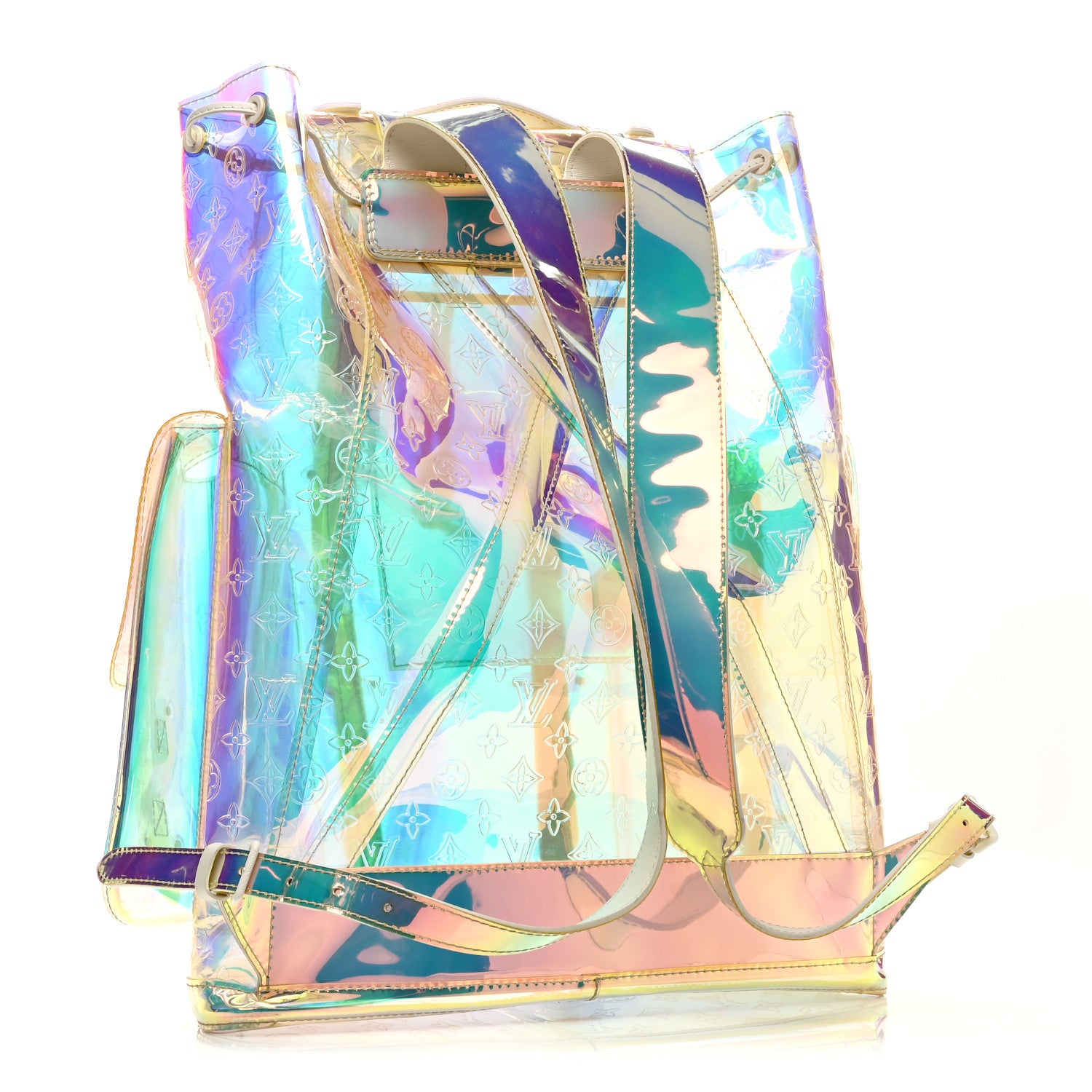 louis vuitton backpack holographic Louis Vuitton PVC Monogram Christopher Backpack GM Iridescent Prism 1872685  – FASHIONPHILE