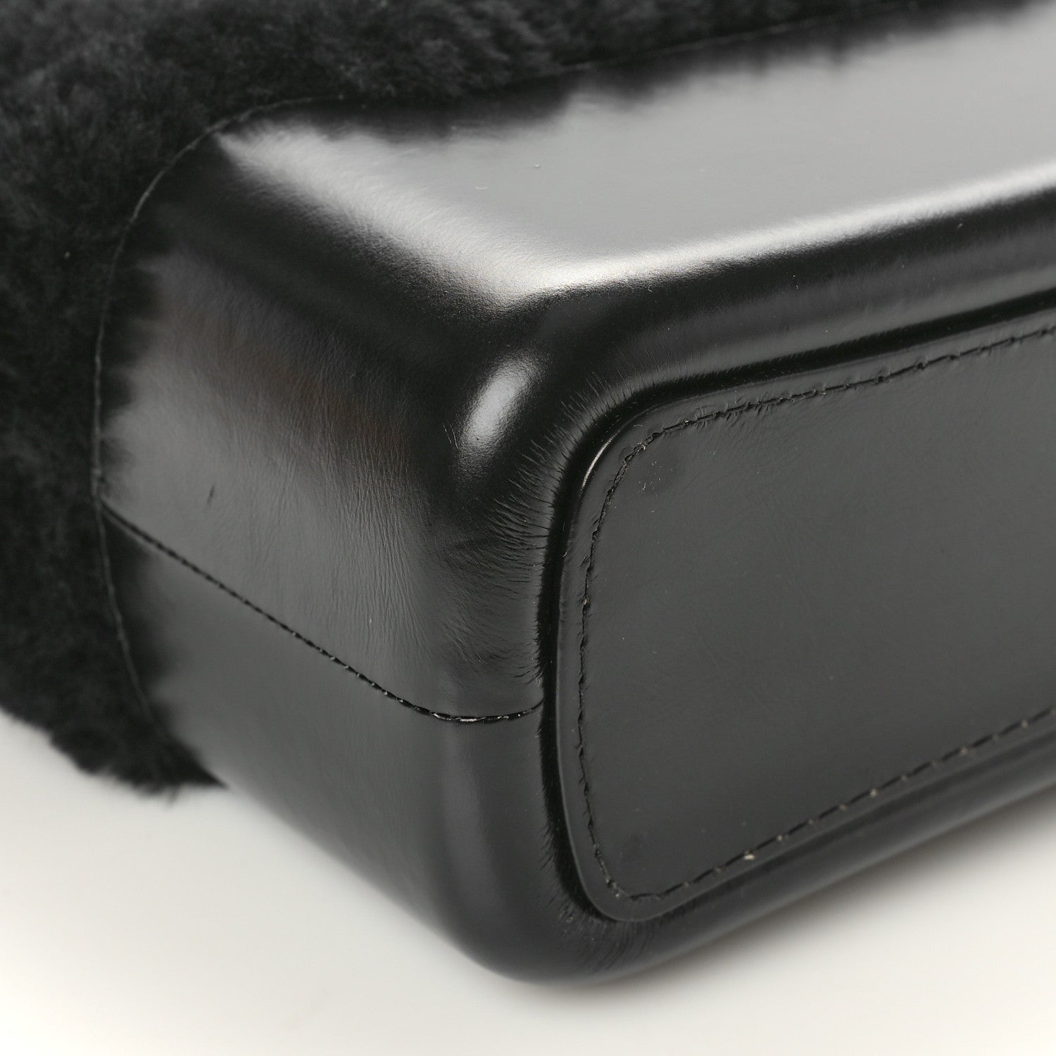 Chanel Shearling Medium Gabrielle Hobo Black 9 of 10