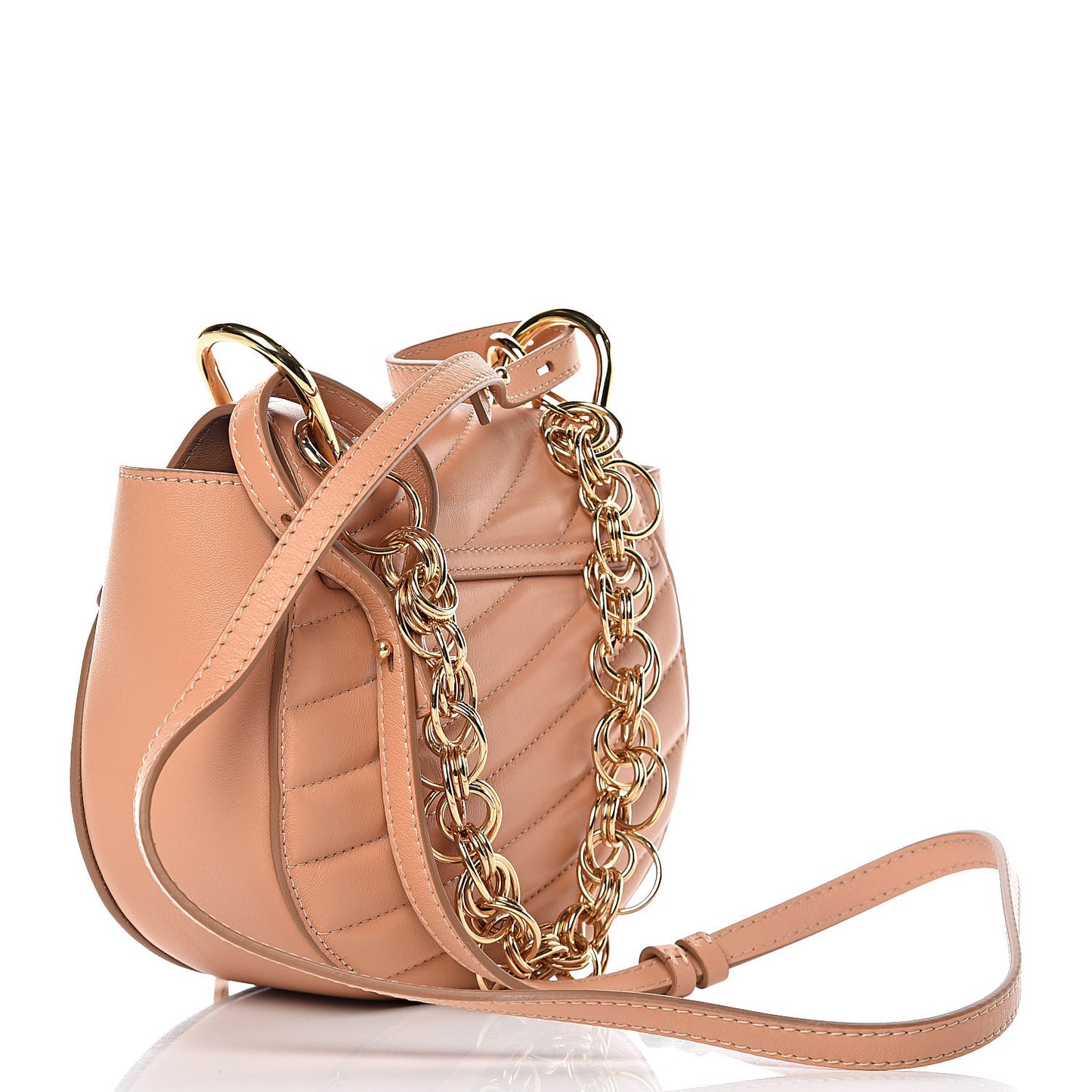 Calfskin Quilted Mini Drew Bijou Shoulder Bag Blushy Pink