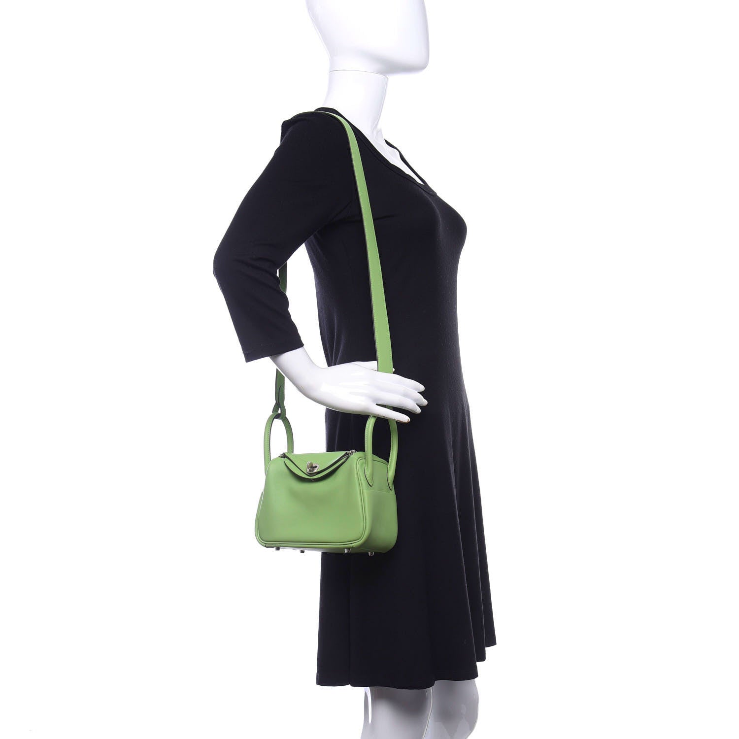Hermes Swift Mini Lindy 20 Vert Criquet 2 of 9