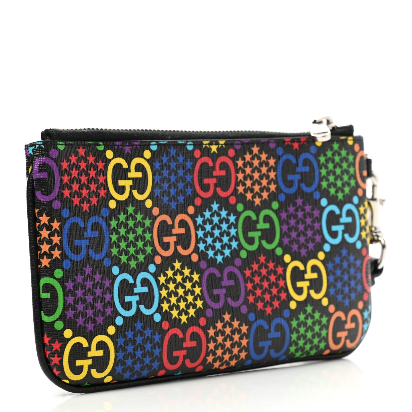 GG Supreme Monogram Psychedelic iPhone Pouch Black