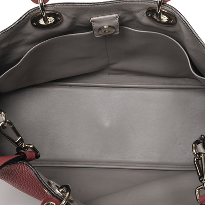 Christian Dior Bullcalf Large Diorissimo Tote Dark Pink 2 of 7