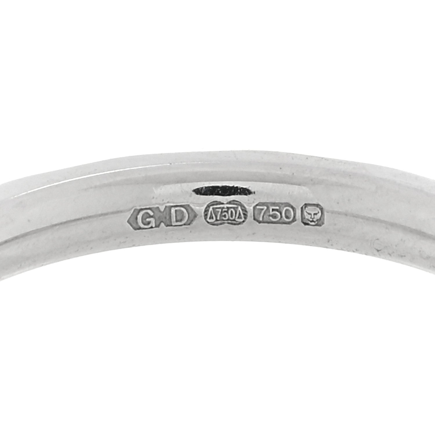 Graff 18K White Gold Diamond Laurence Graff Signature Band Ring 47 4.25 5 of 6