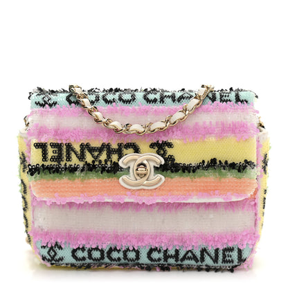 Chanel Sequin COCO Clutch With Chain Multicolor 1 of 12