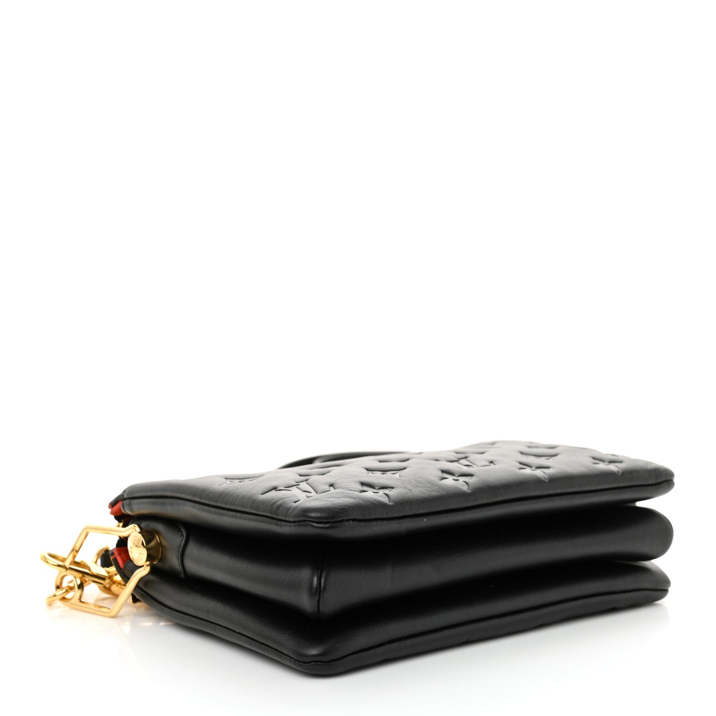 Lambskin Embossed Monogram Coussin BB Black