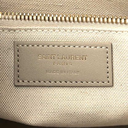 Saint Laurent Linen Calfskin Small Rive Gauche Tote Beige Sea Salt 6 of 9