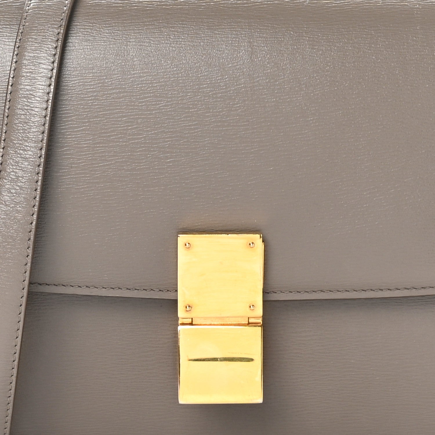 Celine Liege Calfskin Medium Classic Box Flap Bag Souris 9 of 11