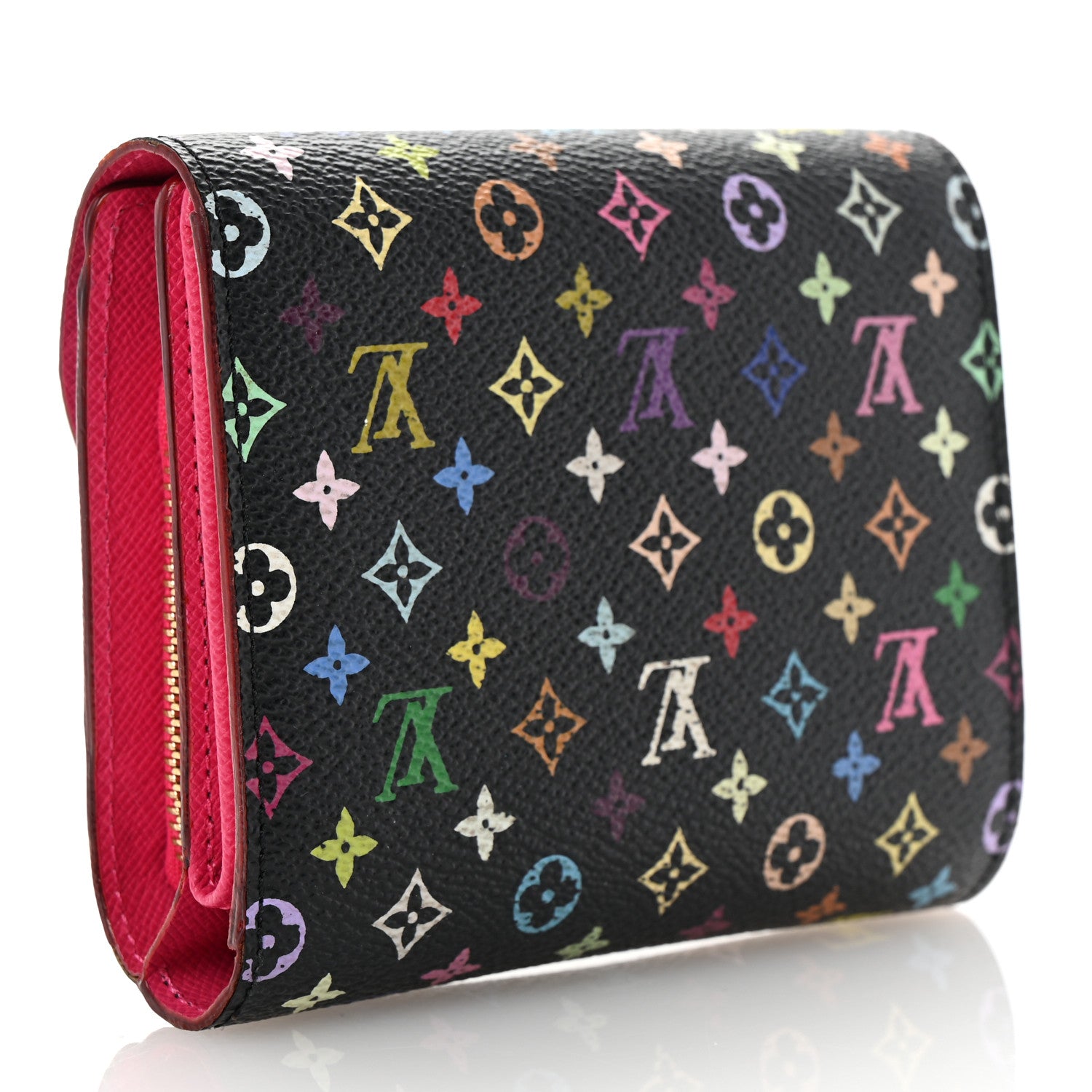 Louis Vuitton Monogram Multicolor Joey Wallet Black Grenade 3 of 6