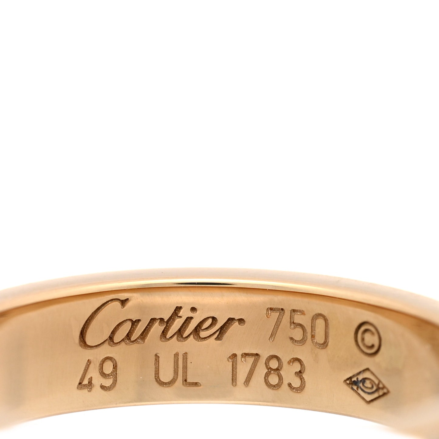 18K Yellow Gold Diamond 4mm LOVE Wedding Paved Band Ring 49 5