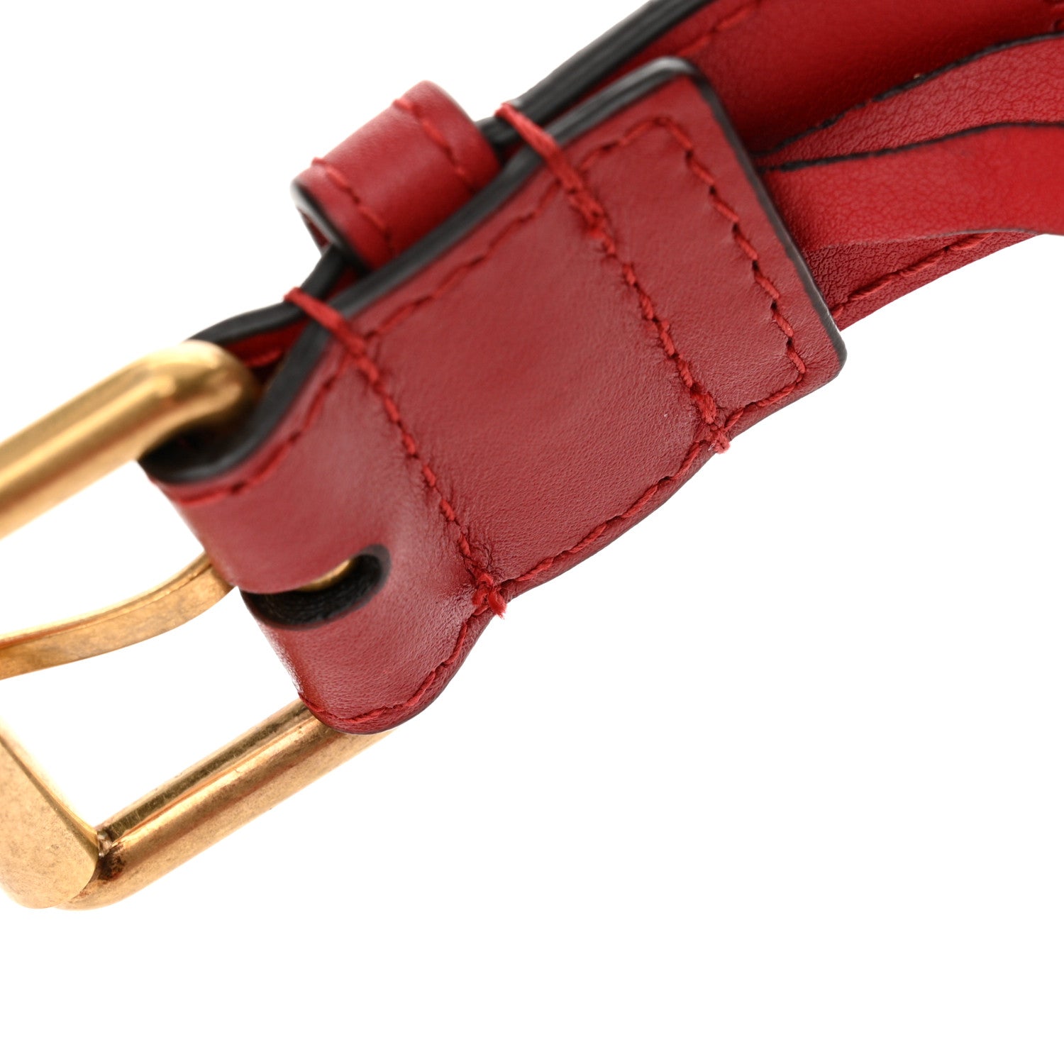 Gucci Calfskin Matelasse GG Marmont Belt Bag 75 30 Hibiscus Red 11 of 12