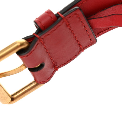 Gucci Calfskin Matelasse GG Marmont Belt Bag 75 30 Hibiscus Red 11 of 12