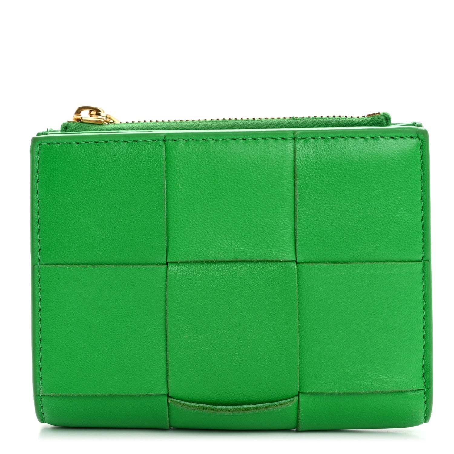 Bottega Veneta Nappa Maxi Intrecciato Zip Card Holder Parakeet 1 of 14