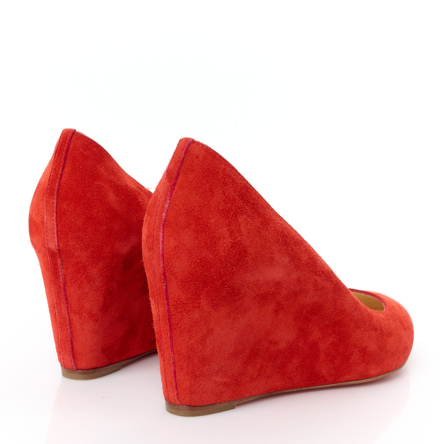 Christian Louboutin Veau Velours Melissa Wedges 37 Loubi 5 of 8
