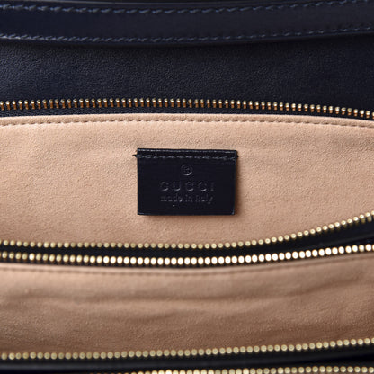Gucci Crystal Monogram Plutone Calfskin Web Ophidia Flap Messenger Bag Straw Yellow Blue 6 of 15