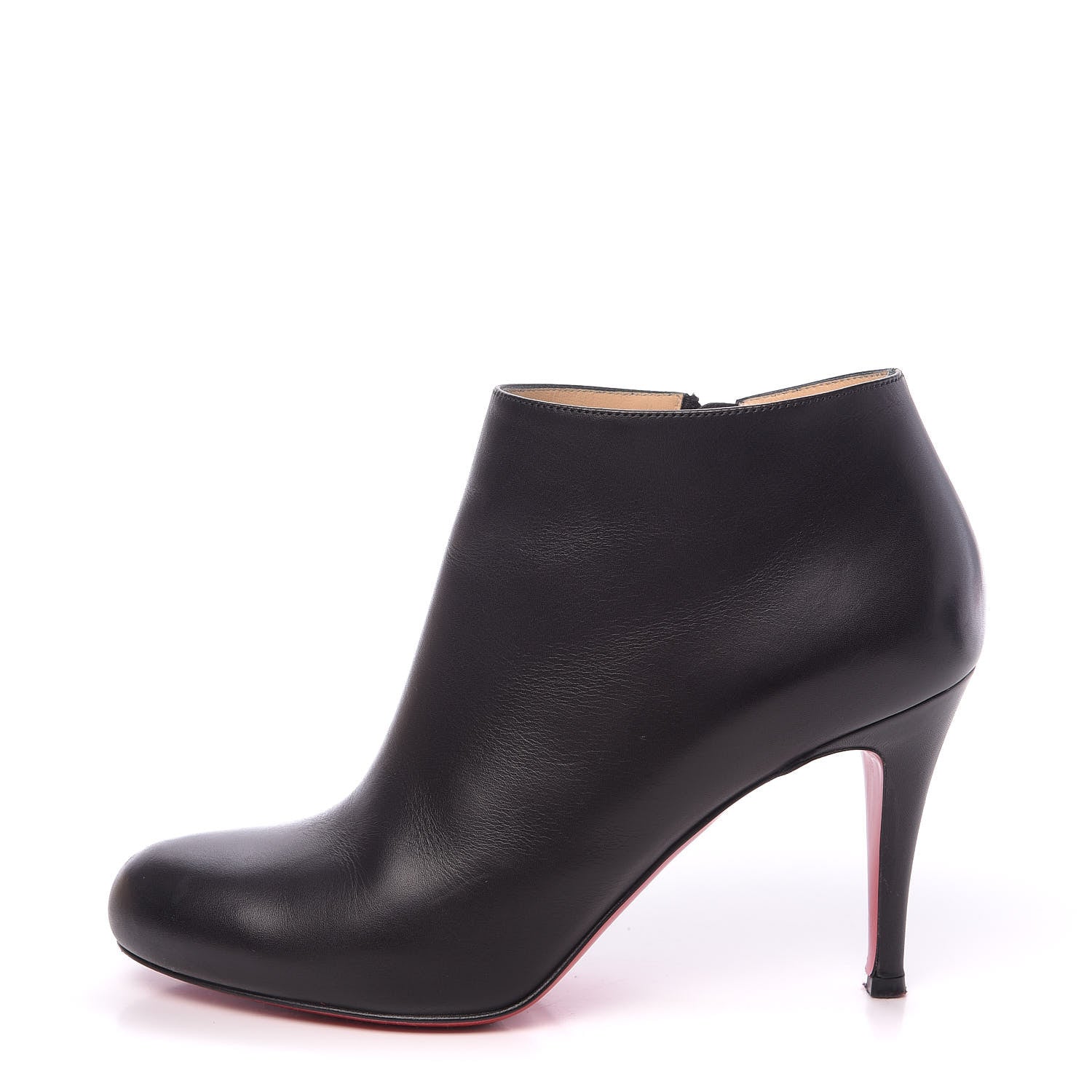 Christian Louboutin Calfskin Belle 85 Ankle Boots 36.5 Black 1 of 10