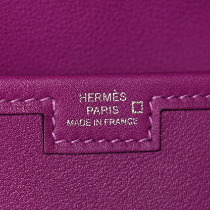 Hermes Swift Shiny Alligator Jige Elan Touch 29 Clutch Anemone 6 of 10