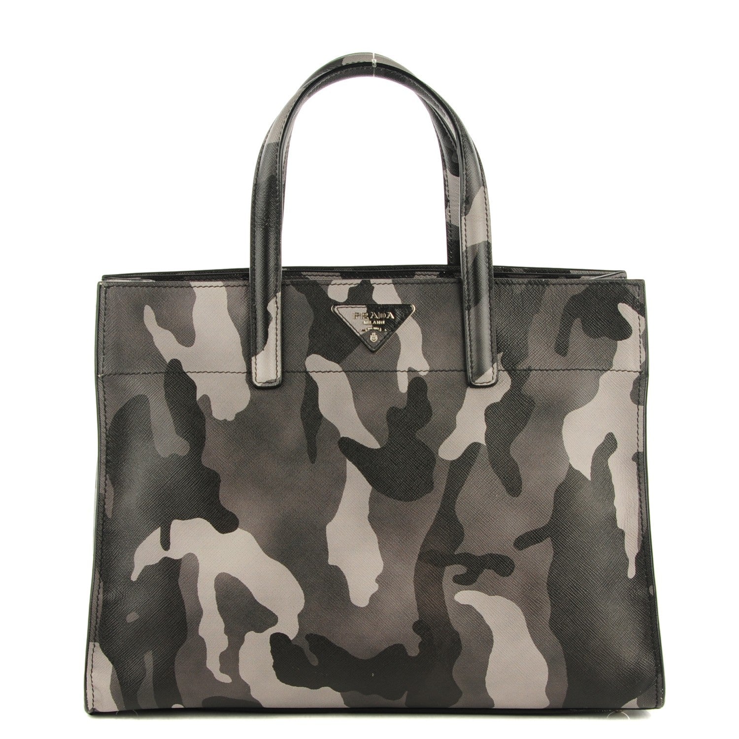Prada Saffiano Soft Camouflage Print Tote Marmo Dis Camouflage 1 of 9