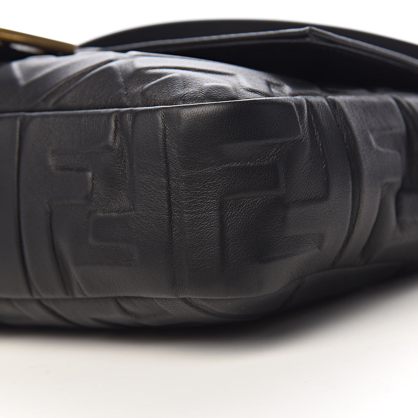 Nappa FF 1974 Embossed Baguette Black