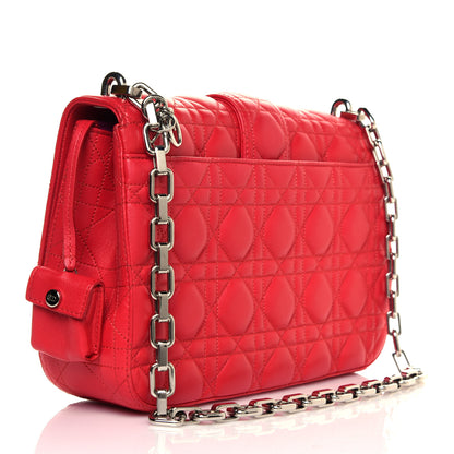 Christian Dior Lambskin Cannage Medium Miss Dior Flap Fuchsia 2 of 4