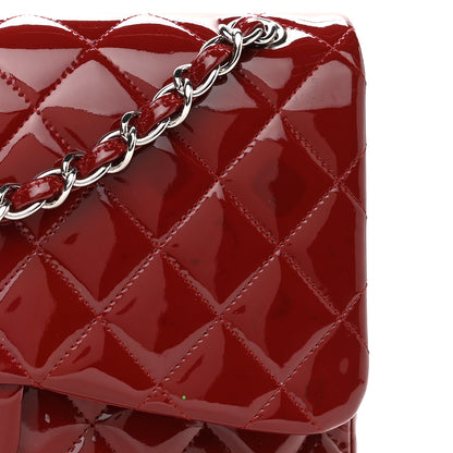 Chanel Patent Quilted Jumbo Double Flap Red 11 of 11