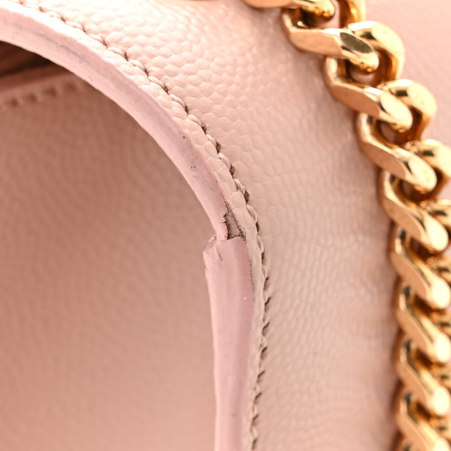 Grain De Poudre Small Monogram Kate Satchel Pale Blush