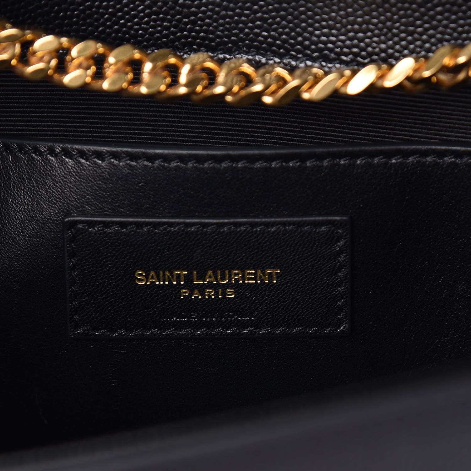 Saint Laurent Grain De Poudre Medium Classic Monogram Kate Satchel Black 6 of 9
