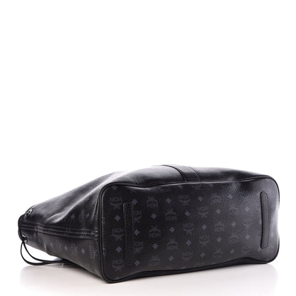 MCM Visetos Large Liz Reversible Shopper Tote Black 6 of 11