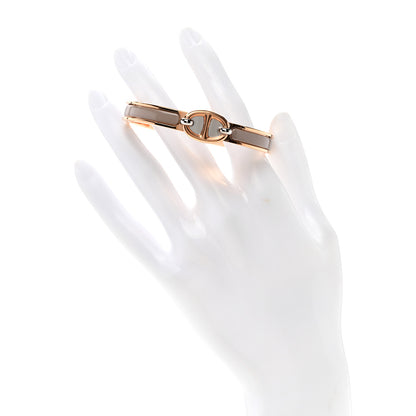 Hermes Enamel Mini Clic Chaine d'Ancre Bracelet PM Chataigne 2 of 4
