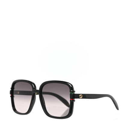 Gucci Acetate Interlocking G Square Sunglasses GG1066S Black 1 of 6