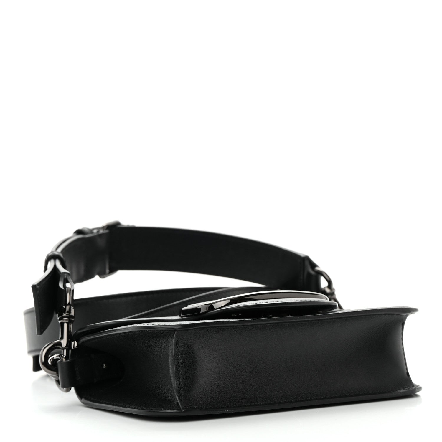 Valentino Garavani Calfskin Monochrome Vlogo Mini Loco Crossbody Bag Black 4 of 18