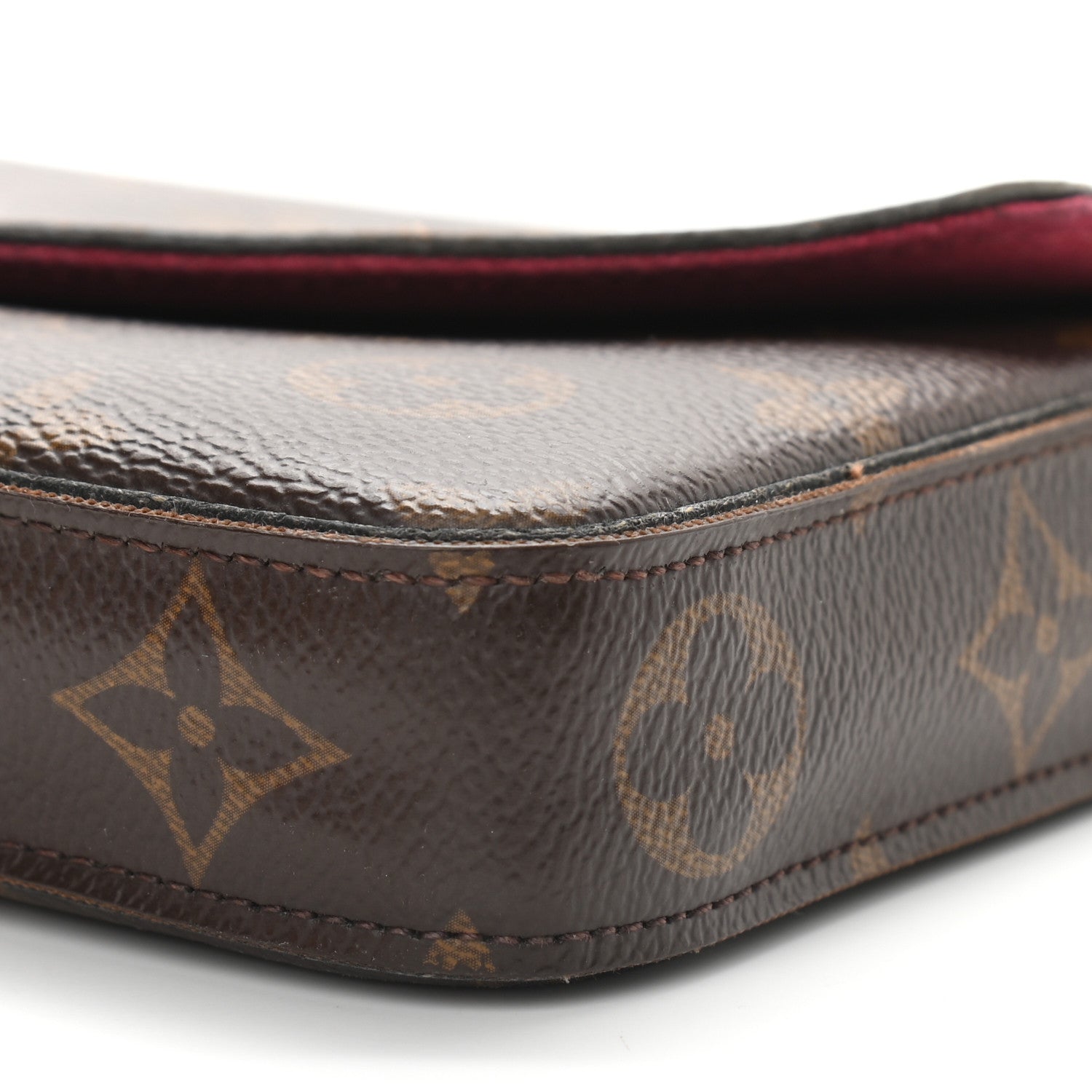 Louis Vuitton Monogram Pochette Felicie Chain Wallet Fuchsia 10 of 11