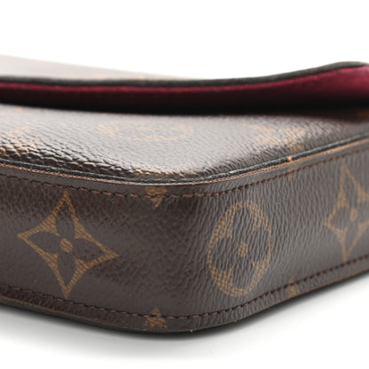 Louis Vuitton Monogram Pochette Felicie Chain Wallet Fuchsia 10 of 11