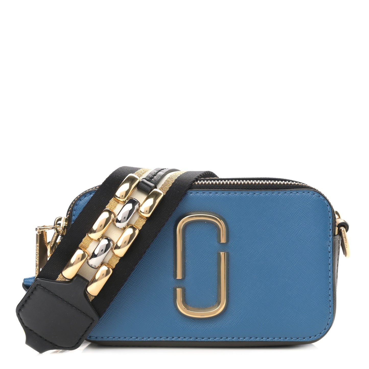 Saffiano Small Snapshot Camera Bag Blue